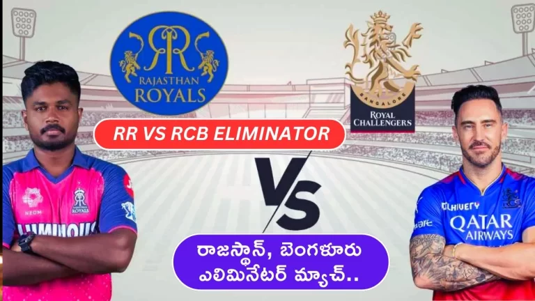 RR vs RCB Eliminator IPL 2024 Match Today _ Preview Weather Forecast