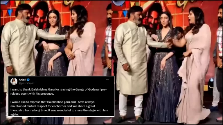 Actress Anjali defends Balakrishna after video at Gangs Of Godavari screening goes viral