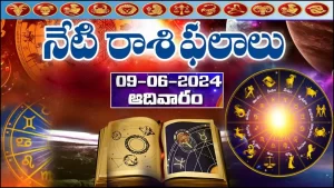Horoscope Today 9 June 2024 _ Daily Panchangam And Zodiac Signs in Telugu