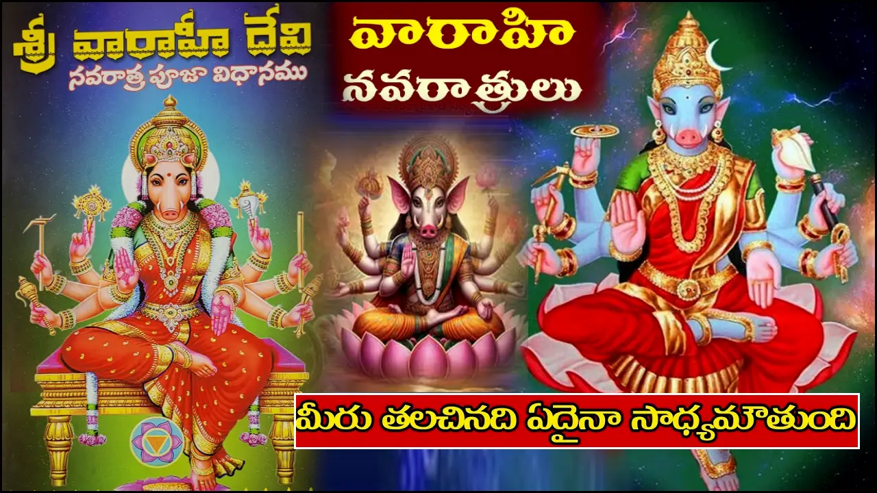 Varahi Navratri 2024 Varahi Ammavari Puja Vidhanam in Telugu